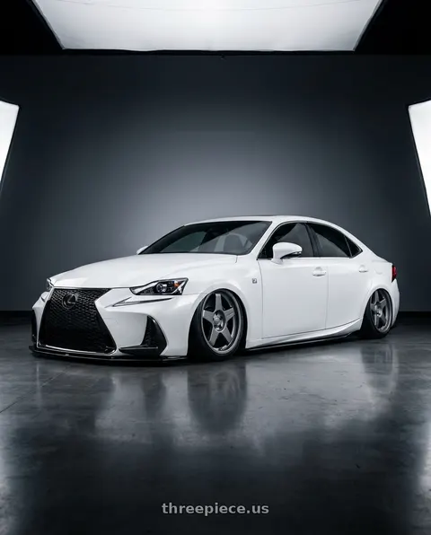 2018 Lexus IS350 F Sport with fifteen52 PODIUM 5x114.3 / 5x120 19x8.5 +35 FROSTED GRAPHITE (SATIN GREY) wheels