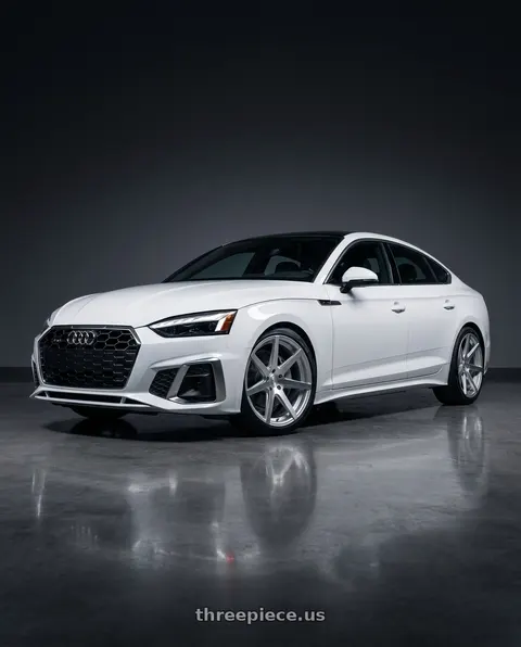 2023 Audi a5 s line with Rohana RC7 5x112 20x9+35 Machine Silver wheels