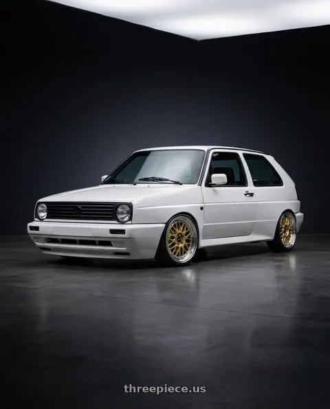 1989 Volkswagen Golf with Work Brombacher Mesh wheels
