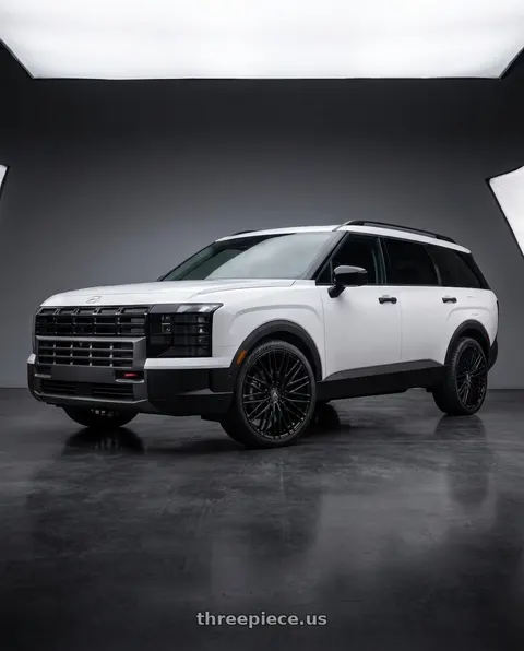 2025 Hyundai Palisade with MV Forged MVF2 Blank 22x9 BLANK Satin Black wheels