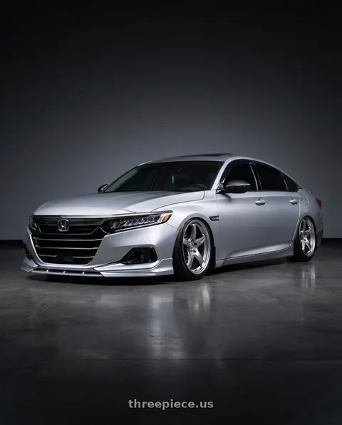 2021 Honda Accord Sport with Gram Lights 57CR 5x114.3 19x9.5 +25 GRACE SILVER wheels