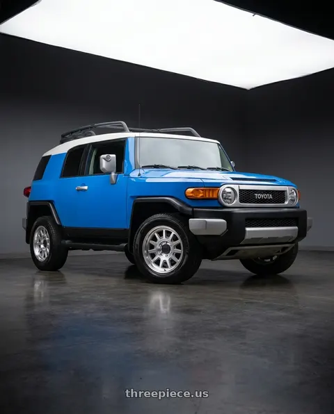 2007 Toyota FJ Cruiser with Raceline 952MC Aero 6x114.3 16x8 -6 Machined wheels