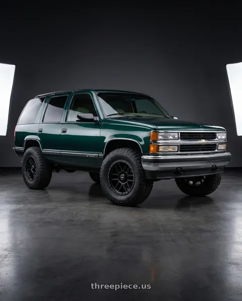 1995 Chevrolet Tahoe with Vision Off-Road 111 Nemesis 8x165.1 20x9+12 Matte Black wheels