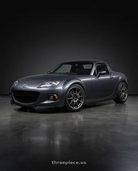 2014 Mazda MX-5 Miata with WedsSport TC105X 5x114.3 17x8.0+42 EJ Titan Face: F wheels