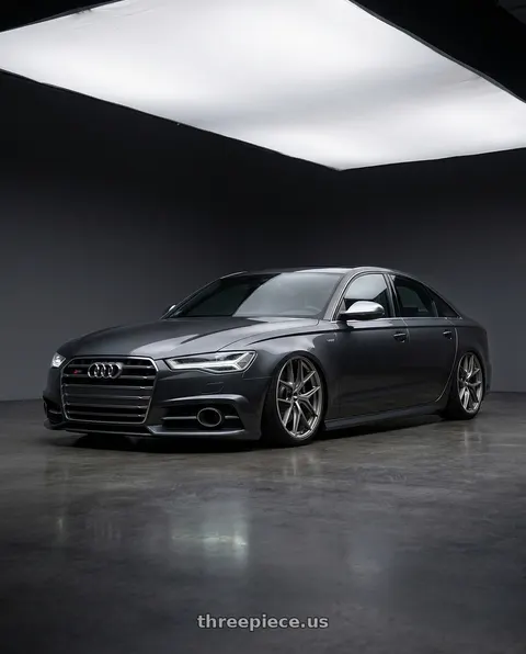 2016 Audi S6 with BBS CC-R 5x112 20x9.0+38 Satin Platinum wheels