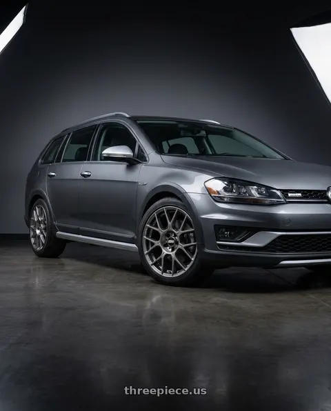 2017 Volkswagen Golf Alltrack with BBS XR 5x112 18x8.0+44 Gloss Platinum wheels