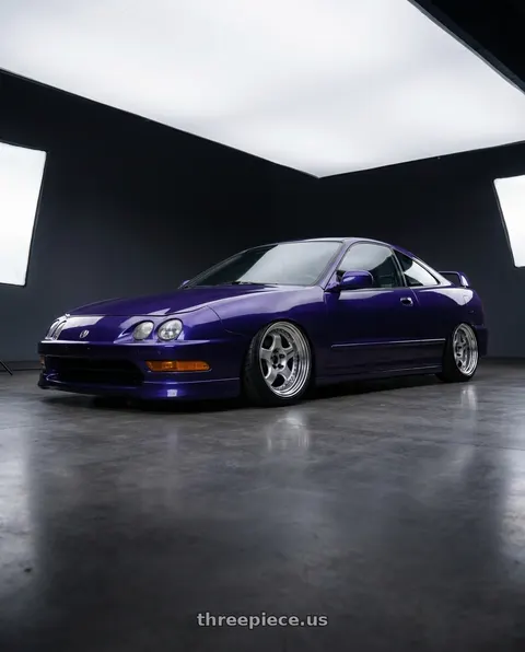 1998 Acura Integra with Work Meister S1 2P 4x100 15x7+45 R Disk Silver wheels