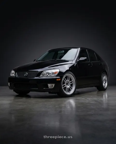 2004 Lexus IS300 with Enkei RPF1 5x114.3 18x8+35 Silver wheels