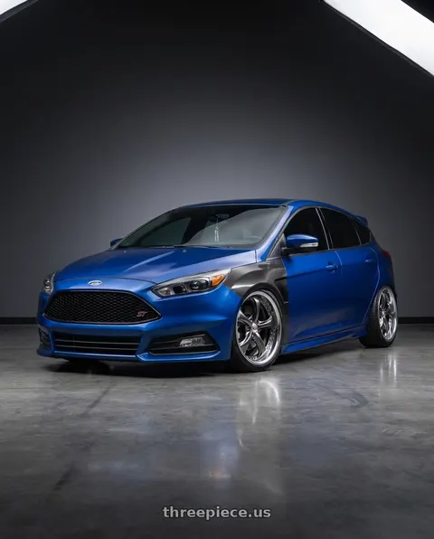 2018 Ford Focus ST with Work Wheels VS-KF 5X114.3 19x8+28 Brilliant Silver Black A Disk FULL REVERSE wheels