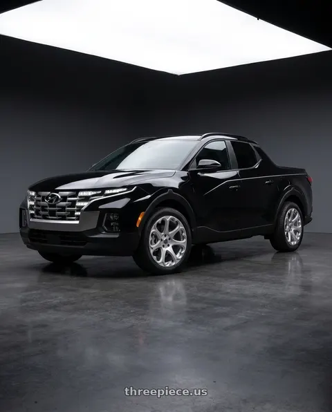 2026 Hyundai Santa Cruz with Heritage Wheel Kokoro MonoC 5X114.3 19x8.5+35 Silver wheels
