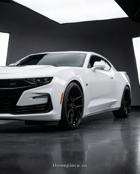 2022 Chevrolet Camaro with VOSSEN HF-5 5X120 20x9 +35 GLOSS BLACK wheels