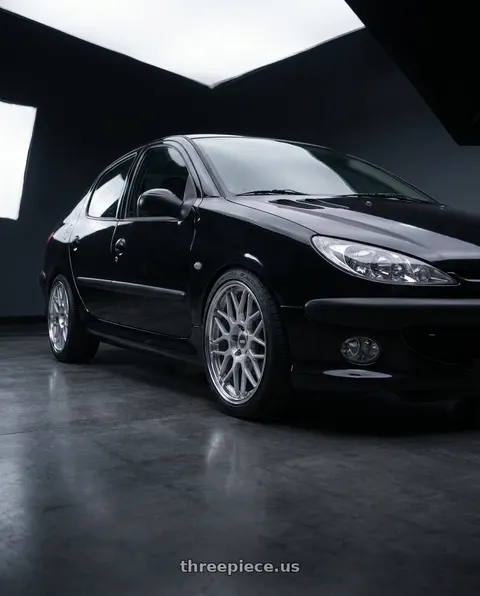 2011 Peugeot 206 SD with ESR Wheels APEX SERIES APX01 5x100 18x8.5 +35 Hyper Silver wheels