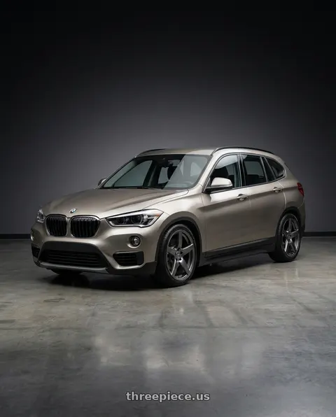 2016 BMW X1 with Forgestar CF5 5x114.3 18x10 +42 Gloss Anthracite wheels