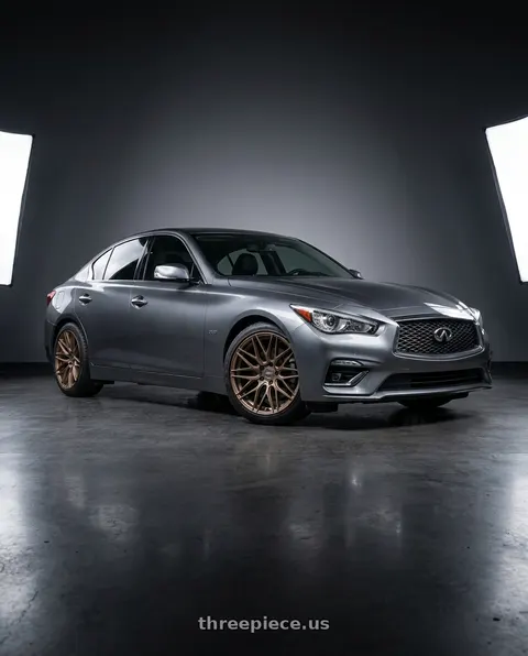2022 INFINITI Q50 with ESR Wheels CS SERIES CS8 5x100 18x8.5 +30 Matte Bronze wheels
