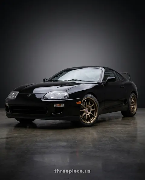 1994 Toyota Supra with Work Emotion D9r 5x114.3 19x9.5 +38 Matte Bronze wheels