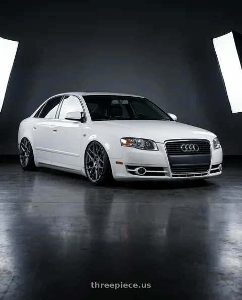 2010 Audi A4 with Aodhan AFF2 5x112 19x8.5+35 Matte Gray wheels