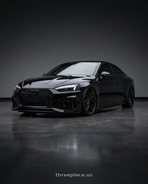 2022 Audi RS5 with Avant Garde Wheels M520R 5X112 20x9 +32 Gloss Black wheels