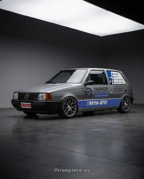 1988 fiat uno adesivado with TSW NURBURGRING 5X114.3 17X7.5 +45 MATTE GUNMETAL wheels