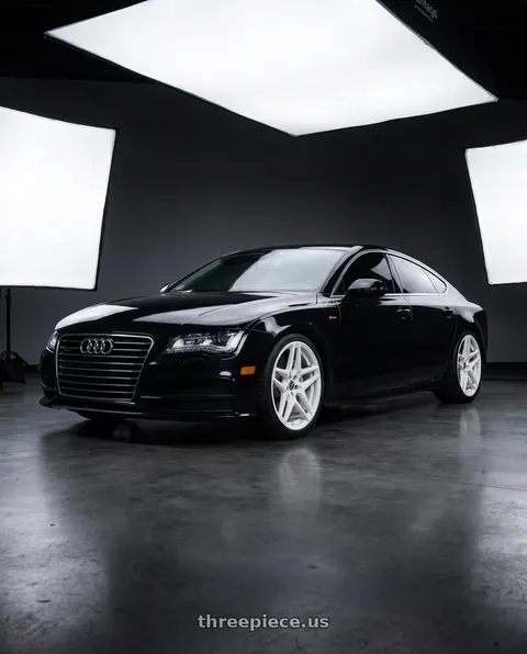 2012 Audi A7 Quattro with HERITAGE WHEEL EBISU MONOC 5x112 20x9 +25 WHITE wheels