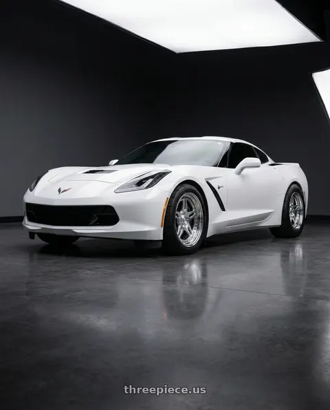 2019 Chevrolet Corvette Stingray with CCW SA52 5x120.65 19x9.5 +55 Polished wheels