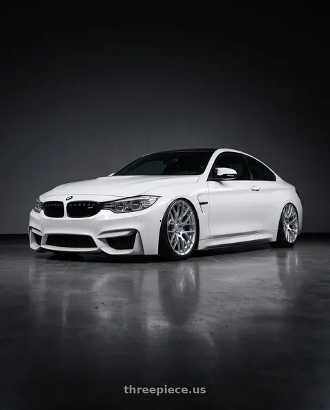 2018 BMW M4 with Avant Garde Wheels M359 5X120 19x10 +25 Hyper Silver wheels