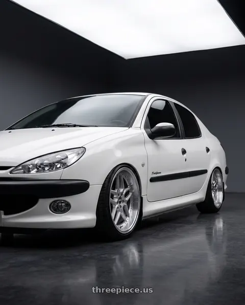 2011 Peugeot 206 SD roof with ESR Wheels CS SERIES CS15 5x108 18x8.5 +30 Hyper Silver wheels