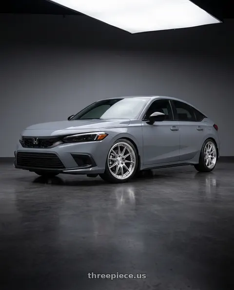 2026 Honda Civic Sport with Aodhan DS07 5x114.3 18x8.5+35 Silver w/Machined Face wheels