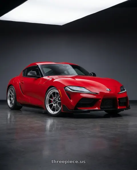 2023 Toyota GR Supra with Konig Countergram 5x112 19x11+40 Hyper Chrome / Machined Lip wheels