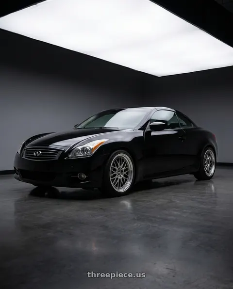 2012 INFINITI G37 with MST Wheels LeMan 5x114.3 19x8.5 +35 Hyper Black w/Machined Lip wheels