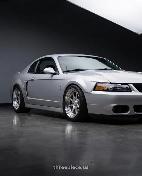2004 Ford Mustang with CCW CZ08 4x100 16x10 +22 Polished wheels