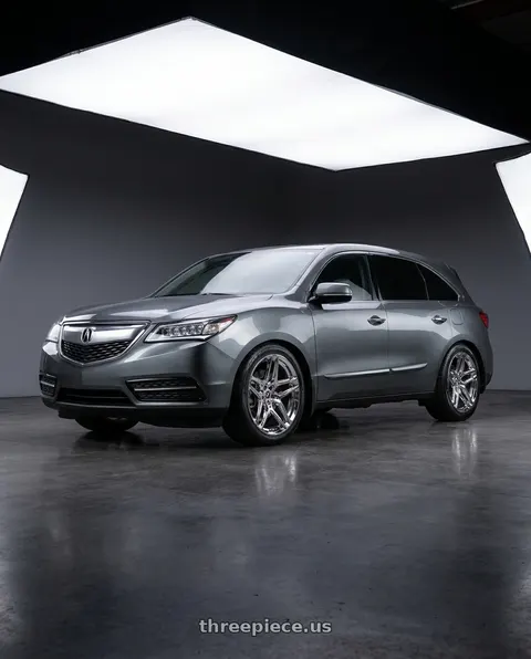 2014 Acura MDX with HERITAGE WHEEL EBISU MONOC 5x114.3 19x8.5 +35 CHROME wheels