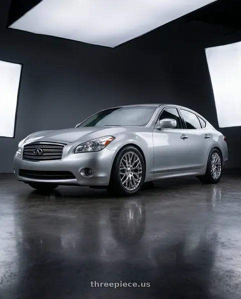 2011 INFINITI M37 with TOUREN TR76 3276 5x114.3 20x8.5 +35 CHROME wheels