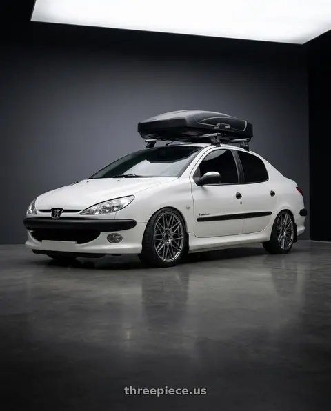 2011 Peugeot 206 SD with Enkei TMS 5x100 17x8+45 Storm Gray wheels