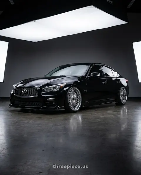 2017 INFINITI Q50 with Work Emitz Chrome 5x114.3 19x9.5 +45 wheels