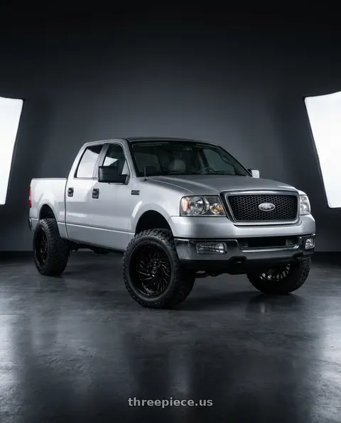 2005 Ford F-150 with Fittipaldi Offroad FA15B 6X135/6x139.7 22x10 -19 Gloss black wheels