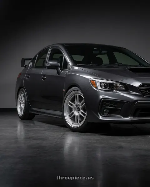 2021 Subaru WRX with Enkei RPF1 5x114.3 18x9.5+38 Silver wheels