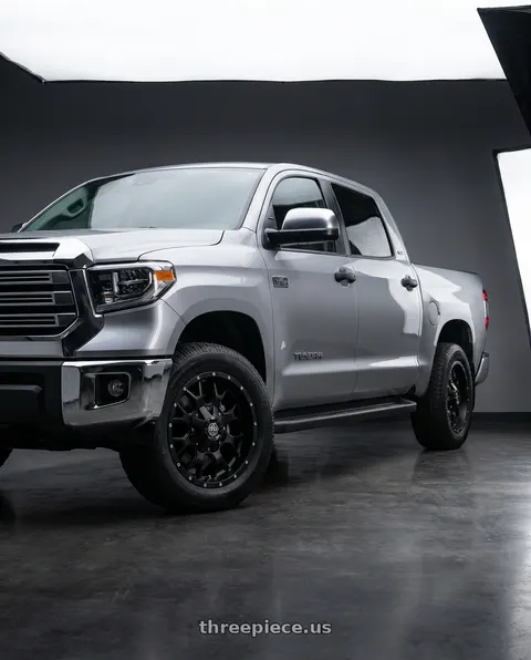 2021 Toyota Tundra 1794 Edition with Mayhem Warrior 8015 5x150/5x139.7 18x9+18 Matte Black wheels