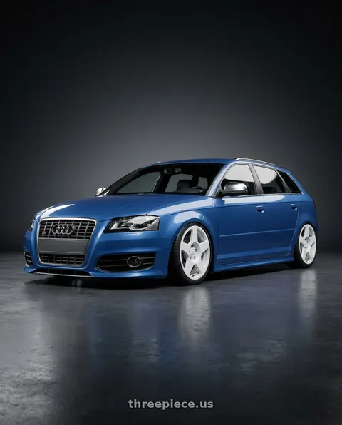 2011 Audi s3 with fifteen52 APEX 5x100 / 5x114.3 18x8.5 +35 RALLY WHITE (GLOSS WHITE) wheels