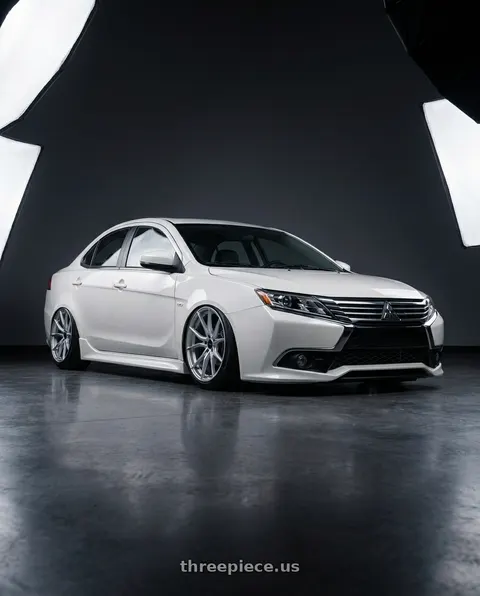 2022 Grand Lancer with Advanti Racing 80S Hybris 5x114.3 19x8.5 +35 Silver with Machined Face wheels