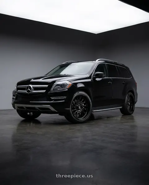 2014 Mercedes-Benz GL450 with Fittipaldi FS369B 5X112/5X120 26x10 +30 Gloss Black wheels