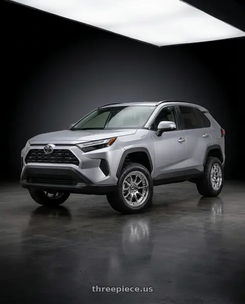 2024 Toyota RAV4 with ESR Wheels CS12 5x114.3 18x9.5 +22 Vacuum Chrome wheels