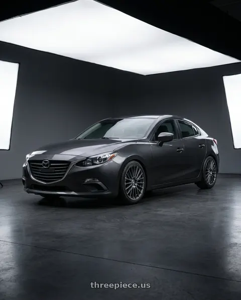 2014 Mazda 3 with V�xx Capo 5x108/5x114.3 17x7.5+38 Carbon Grey wheels