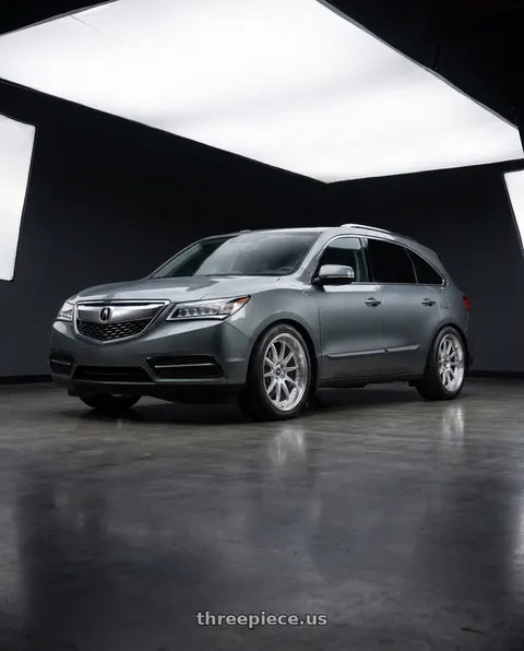 2014 Acura MDX with ESR Wheels CS12 5x114.3 19x8.5 +35 Hyper Silver wheels