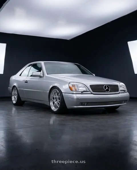 1998 Mercedes-Benz CL500 with BBS LM-R 5x112 19x9.5+38 Diamond Silver wheels