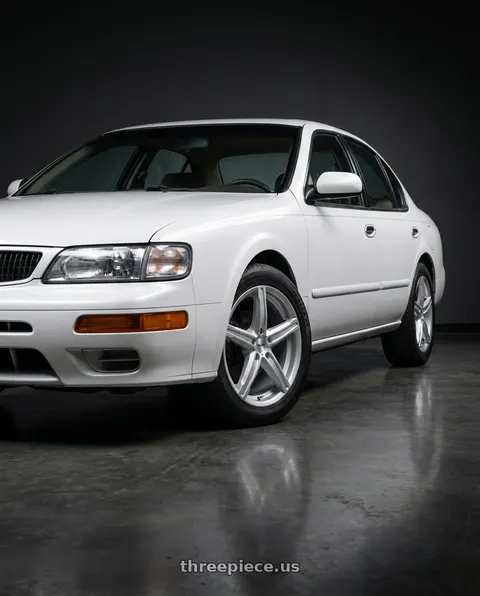 1997 Nissan Maxima GXE with Vision Street-Designs 469 Boost 5x114.3 17x7+38 Silver wheels