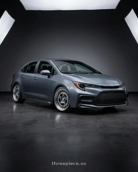 2023 Toyota Corolla XSE with FORMULA AERO SPOKE 5X100 18X8.5+35 MD Disk Titan Silver wheels