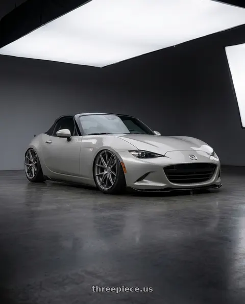 2021 Mazda MX-5 Miata with Niche 1PC M116 MISANO 5X114.3 17X8 +40 MATTE GUN METAL wheels