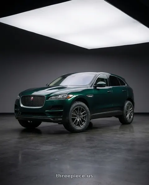 2017 Jaguar F-Pace Prestige with TOUREN TR60 3260 5x108/5x114.3 19x8.5 +40 MATTE GUNMETAL wheels