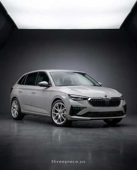 2025 skoda scala with BBS RI-A 5x100 18x9.5 +45 Diamond Silver wheels