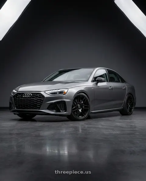 2020 Audi A4 Premium with Forgestar F14 5x112 19x8.5 +35 Gloss Black wheels